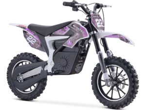 MotoTec 36v 790w Demon Electric Dirt Bike Lithium Purple