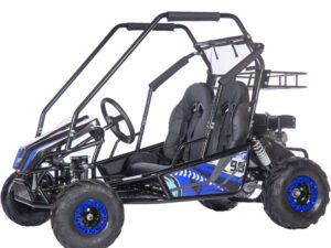MotoTec Mud Monster XL 60v 2000w Electric Go Kart Full Suspension Blue